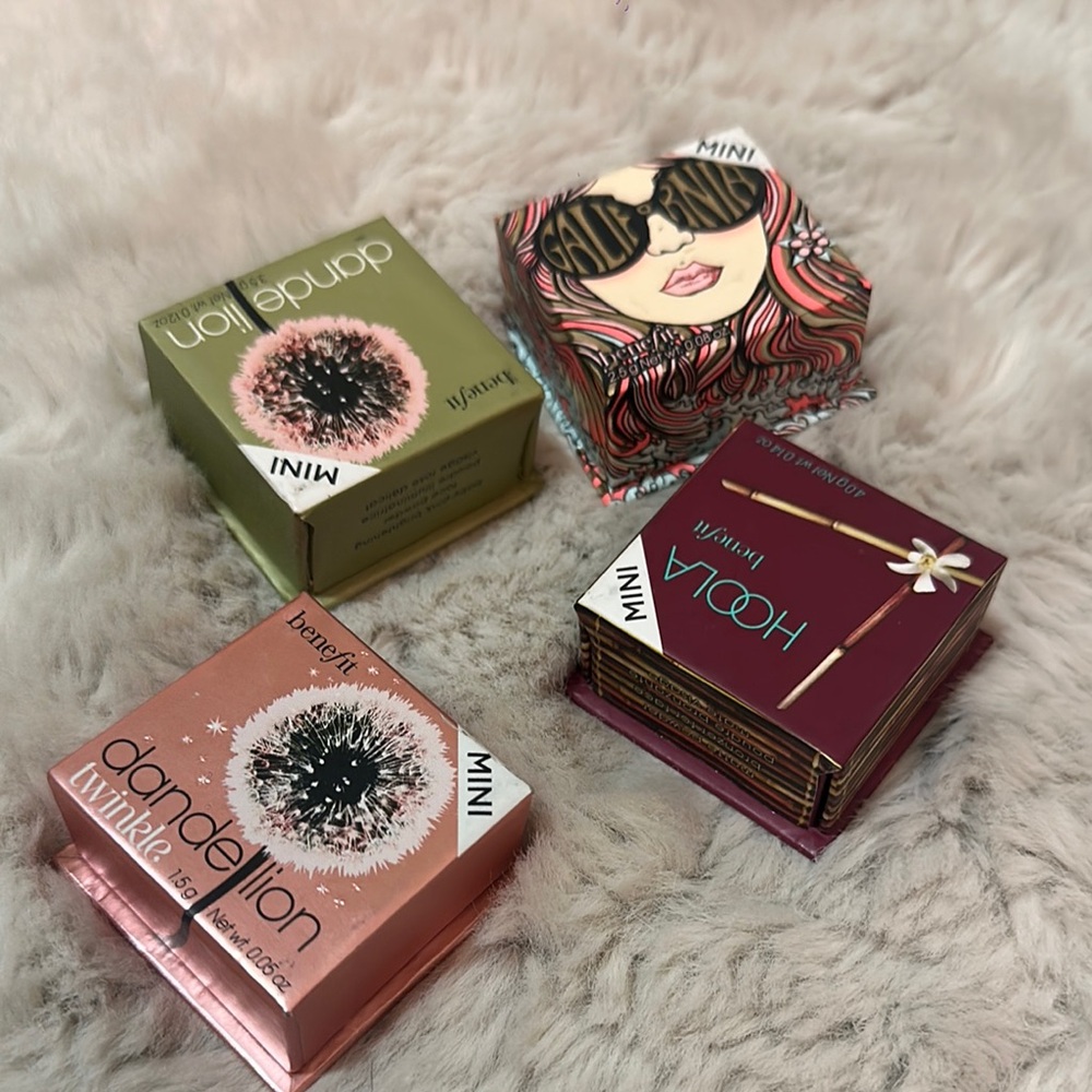 Benefit Mini Blush and Bronzer Set - Pink, Brown, Green